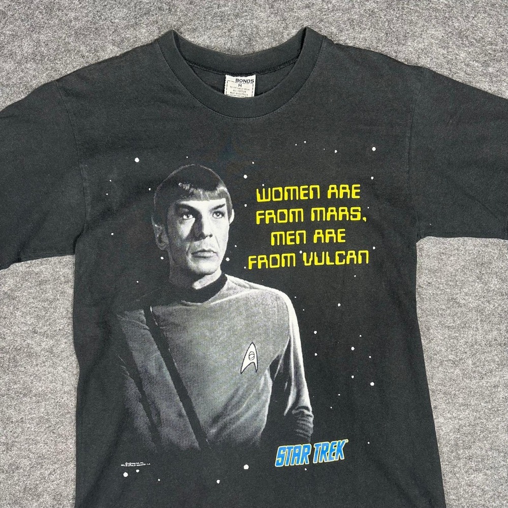 Star Trek Spock Mens Size M Graphic T Shirt 1996 Stanley Desantis‎ 20x28